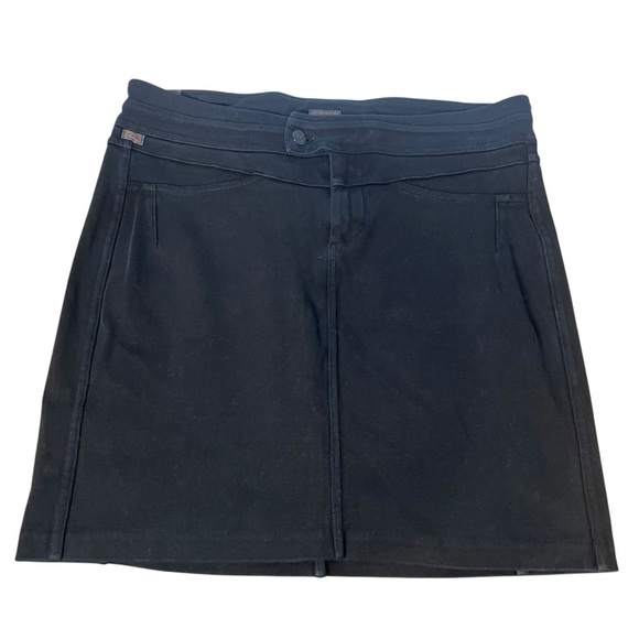 Citizens of Humanity Jeans Black Manner Tab Mini Pencil Skirt Stretch Size 32 - Picture 1 of 12